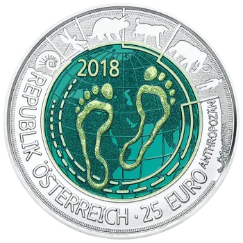 25 Euro Silber Niob 2018 Anthropozän