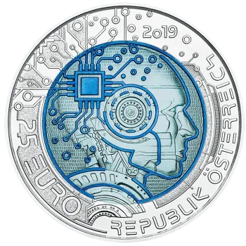 25 Euro Silber Niob 2019 Künstliche Intelligenz