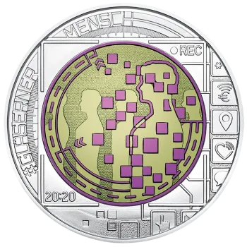 25 Euro Silber Niob 2020 Der gläserne Mensch