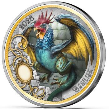 3 Euro Fantastische Fabelwesen 2026 – Der Basilisk