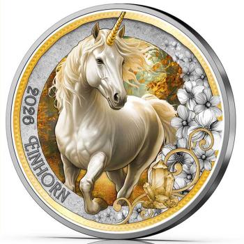 3 Euro Fantastische Fabelwesen 2026 – Das Einhorn