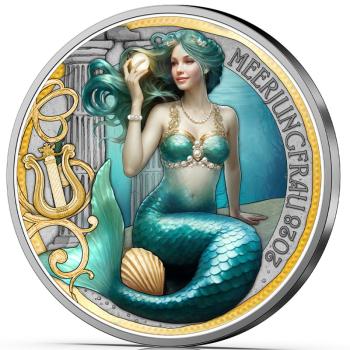 3 Euro Fantastische Fabelwesen 2028 – Die Meerjungfrau