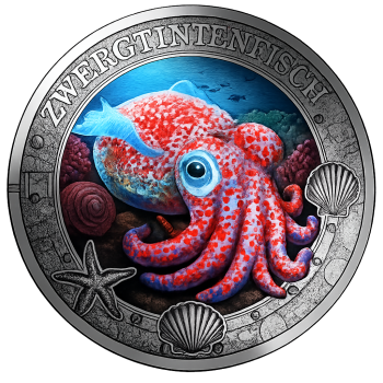 3 Euro 2024 Zwergtintenfisch