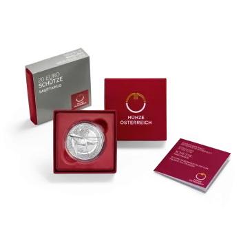 20-Euro-Silbermünze Der Steinbock