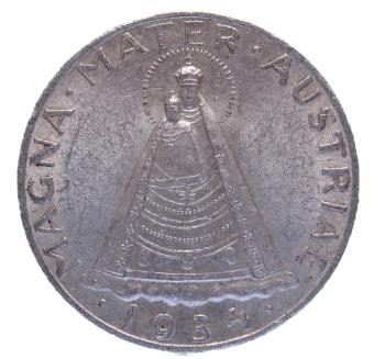 5 Schilling Silber 1934 Magna Mater