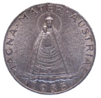 5 Schilling Silber 1935 Magna Mater
