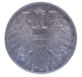 5 Schilling Alu 1952 – Österreichischer Adler Münze