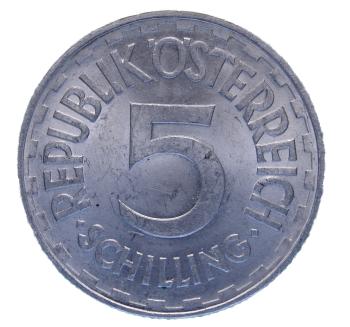 5 Schilling Alu 1957