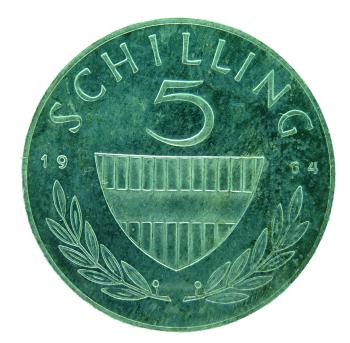 5 Schilling Silber 1964 PP