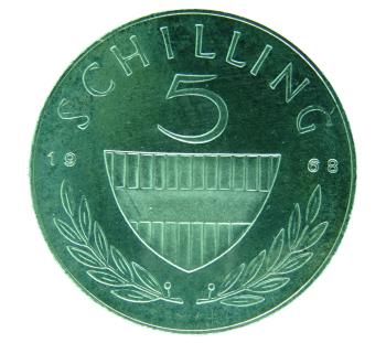 5 Schilling Silber 1963 PP
