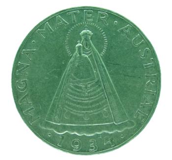 5 Schilling Silber 1934 Magna Mater