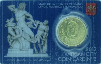 50 Cent Vatikan 2012 Coin Card N.3