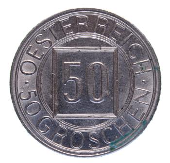 50 Groschen 1934 Cu-Ni Nachtschilling