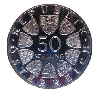 50 Schilling Silber 1967 100 Jahre Donauwalzer PP