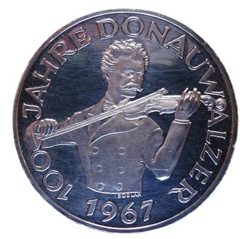 50 Schilling Silber 1967 100 Jahre Donauwalzer PP