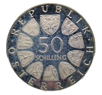 50 Schilling Silber 1972 100 Jahre Hochschule für Bodenkultur PP