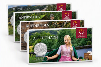 10 Euro Silbermünzenset 2025 gschneizt & kampelt HGH