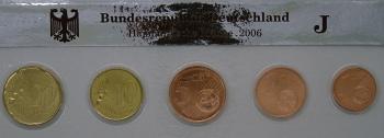 Euro Cent Kleinmünzsatz Deutschland 2006J
