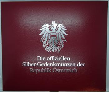 Gedenkmünzkassette für 25 und 100 Schilling Münzen