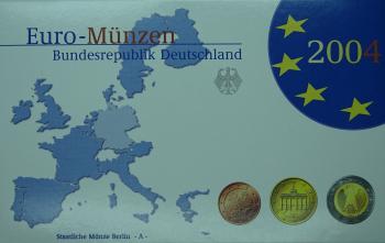 Euro Deutschland Kursmünzenserie Set 2004 A