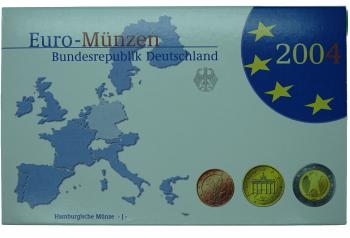 Euro Deutschland Kursmünzenserie Set 2004 J