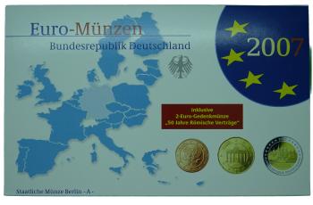 Euro Deutschland Kursmünzenserie Set 2007 A