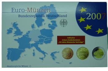 Euro Deutschland Kursmünzenserie Set 2007 J