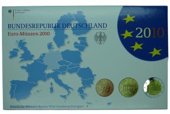 Euro Deutschland Kursmünzenserie Set 2010 F