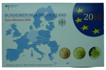 Euro Deutschland Kursmünzenserie Set 2010 G