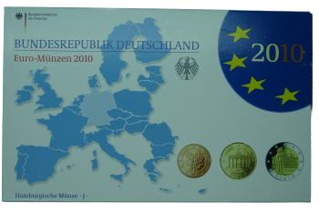 Euro Deutschland Kursmünzenserie Set 2010 J