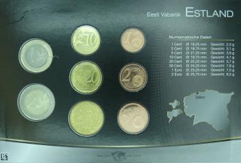 Euro Kleinmünzsatz Estland 2011