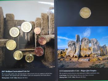 Malta Euro-Kleinmünzsatz 2017 mit Hagar Qim