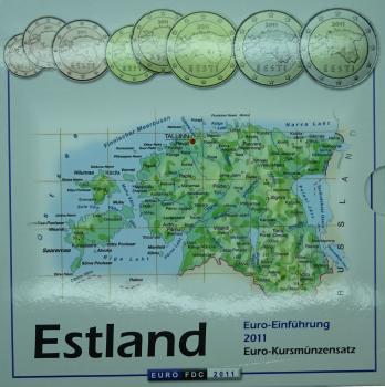 Euro Kleinmünzsatz Estland 2011 Blister