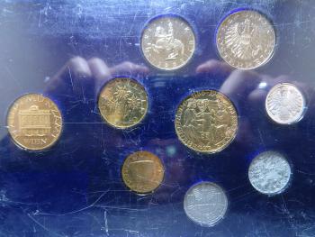 Kleinmünzsatz 1986 Schilling Set PP