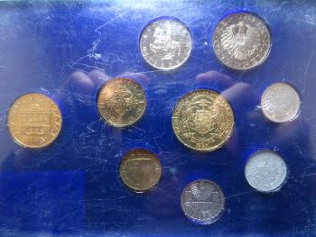 Kleinmünzsatz 1987 Schilling Set PP