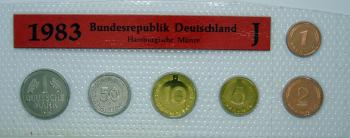 Deutsche Mark Kleinmünzsatz 1983 J