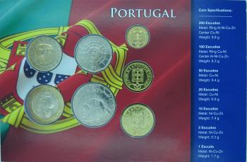 Kleinmünzsatz Portugal Escudos 2001 mit Zertifikat