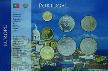 Kleinmünzsatz Portugal Escudos 2001 mit Zertifikat