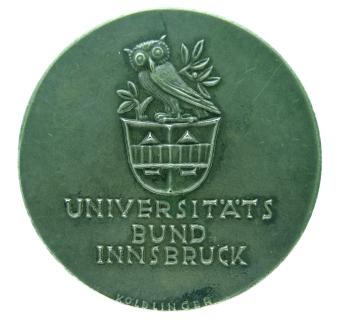 Kalendermedaille Universitätsbund Innsbruck 1955