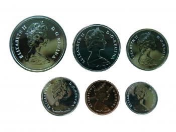 Kleinmünzsatz Kanada 1976 Cent-Dollar Elisabeth II.