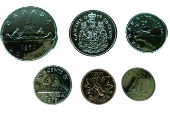 Kleinmünzsatz Kanada 1978 Cent-Dollar Elisabeth II.