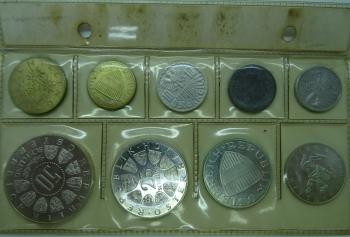 Kleinmünzsatz 1964 Schilling Set PP