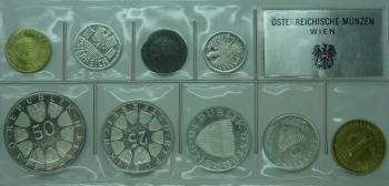 Kleinmünzsatz 1968 Schilling Set PP