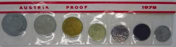 Kleinmünzsatz 1978 Schilling Set PP