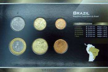 Kleinmünzsatz Brasilien 1 Centavo bis 1 Real