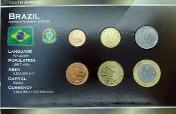 Kleinmünzsatz Brasilien 1 Centavo bis 1 Real