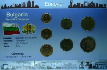 Kleinmünzsatz Bulgarien 1 Stotinka bis 1 Lev