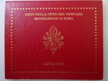 Kleinmünzsatz Euro 2008 Vatikan Papst Benedikt XVI.