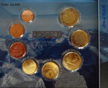 Kleinmünzsatz Euro 2014 Andorra