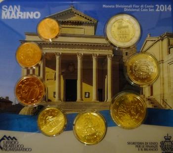 Kleinmünzsatz Euro 2014 San Marino